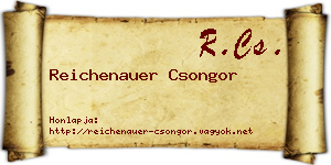 Reichenauer Csongor névjegykártya